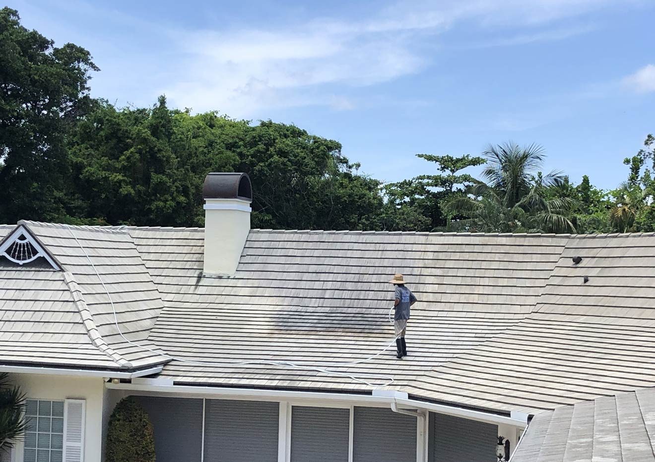 Tile Roof Power Washing